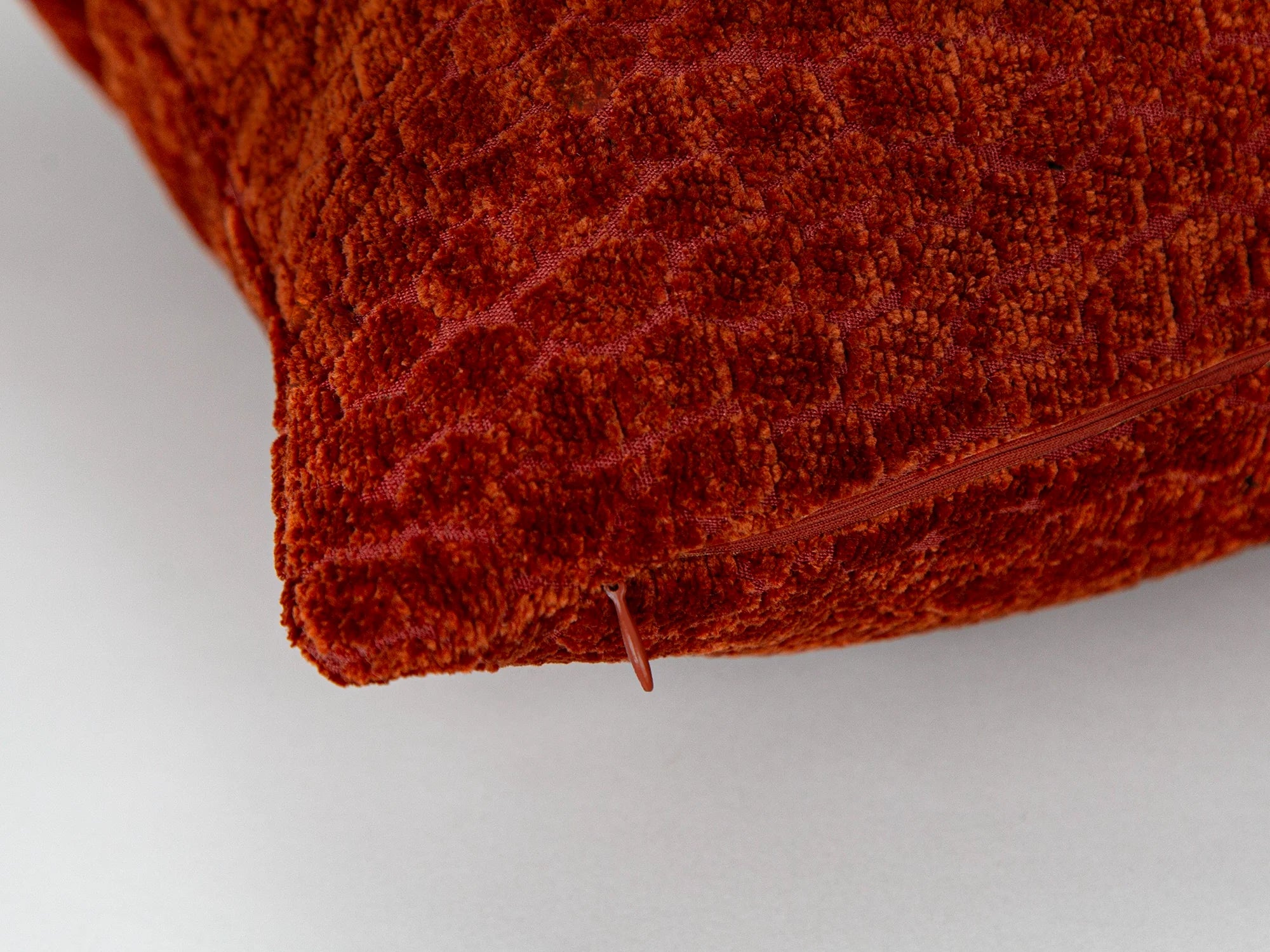 Rust Textured Pillow Cover