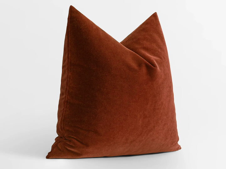 Rust Velvet Pillow Cover