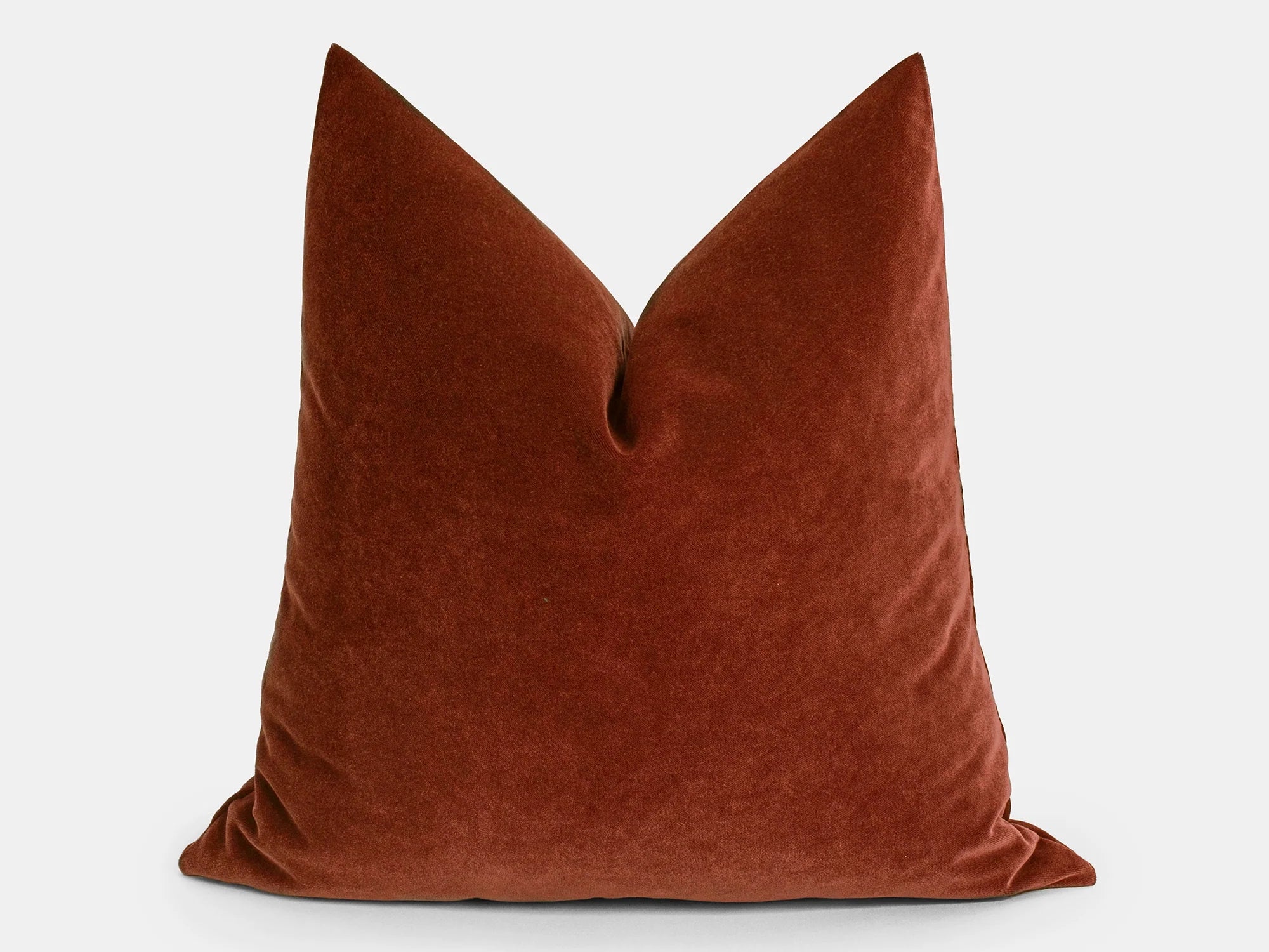 Rust Velvet Pillow Cover