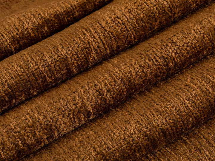 Saddle Brown Chenille Upholstery Fabric - Textured & Silky