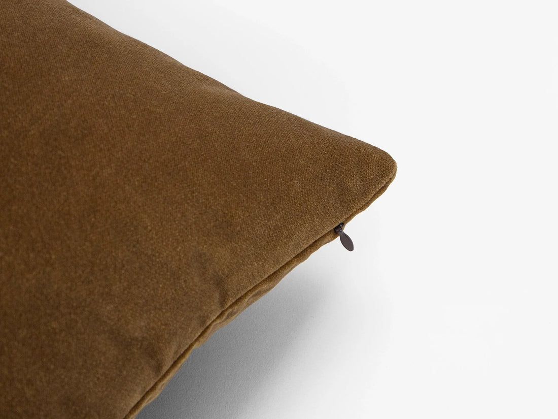 Dark Camel Velvet Pillow Cover