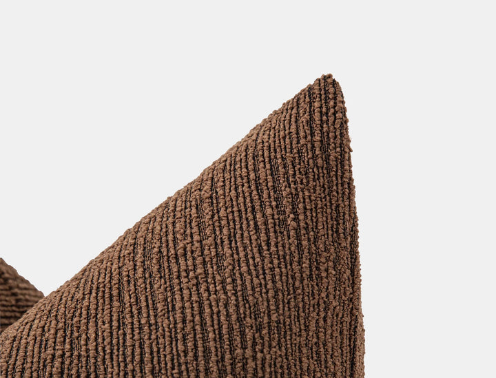 Saddle Brown Linear Pillow Cover - District
