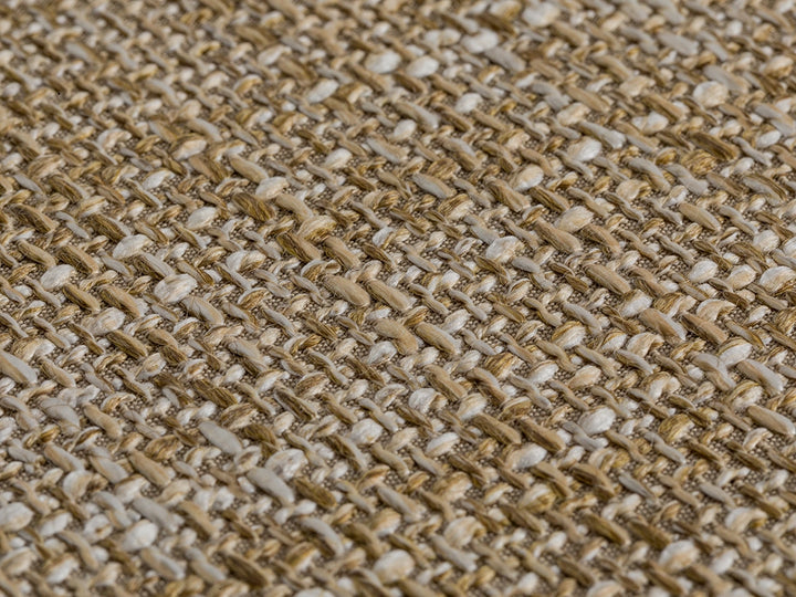 Sand Beige Woven Upholstery Fabric - Linen Look