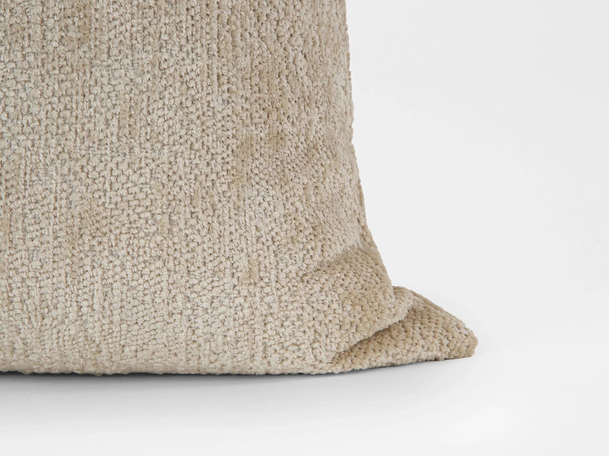 Sand Beige Textured Pillow Cover