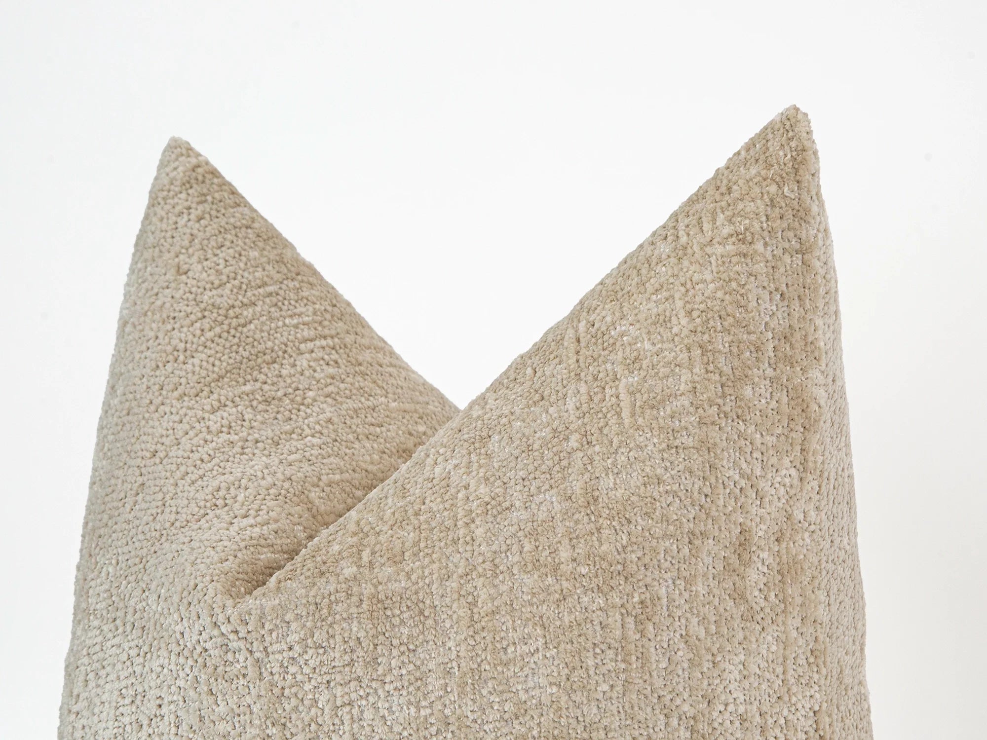 Sand Beige Textured Pillow Cover