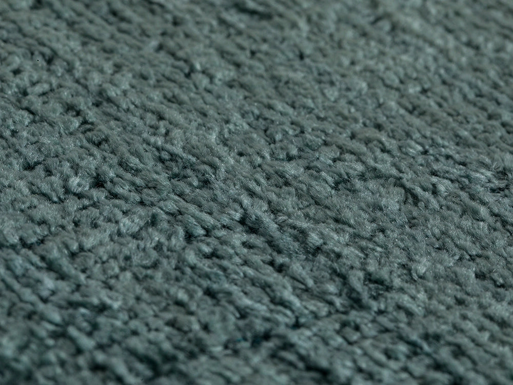 Sea Blue Chenille Upholstery Fabric - Textured & Silky