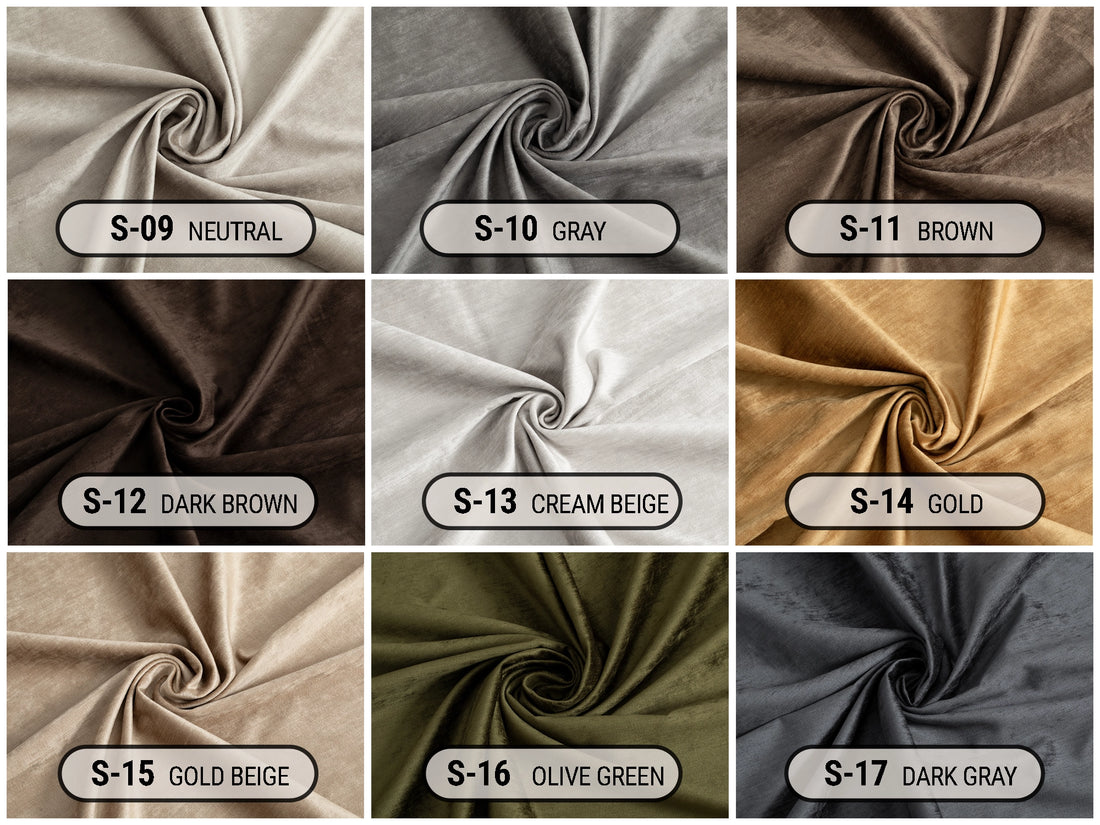 Silky Textured Upholstery Fabrics - 17 Color Options | Silkha