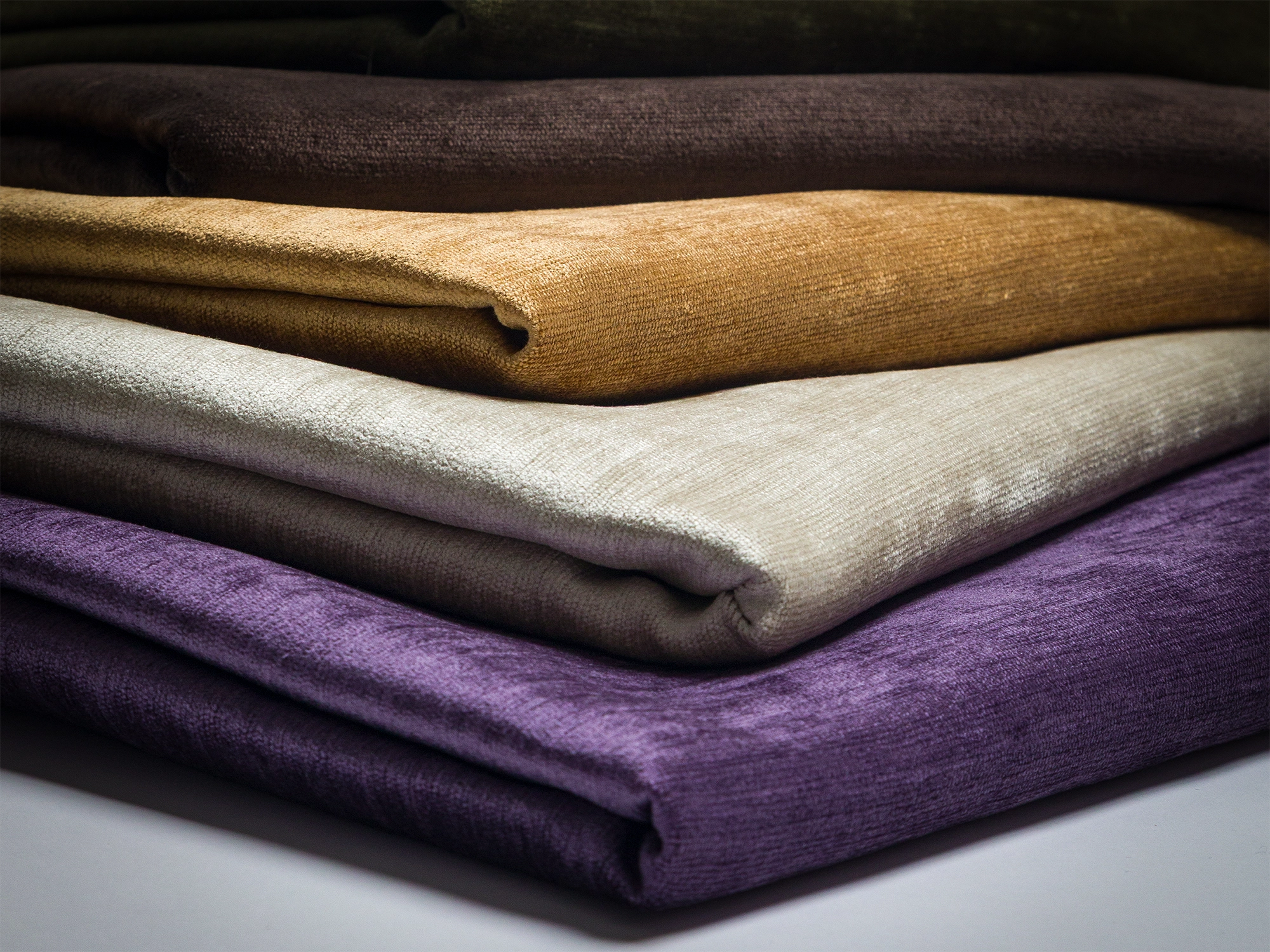 Grape Silky Upholstery Fabric - Lustrous & Soft
