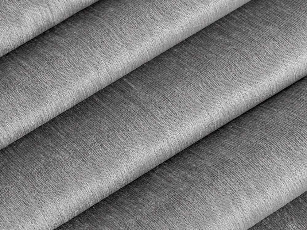Silver Silky Upholstery Fabric - Luxury & Soft
