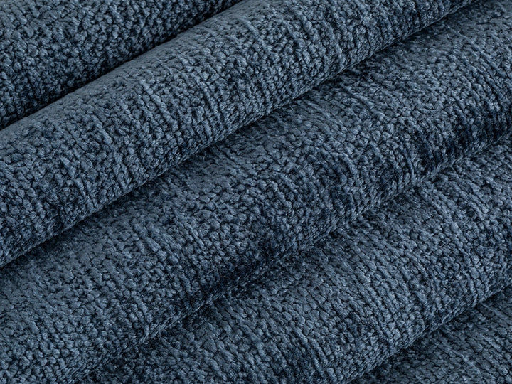 Sky Blue Chenille Upholstery Fabric - Textured & Silky
