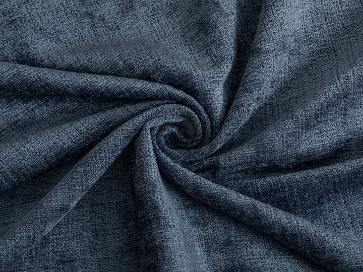 Sky Blue Chenille Upholstery Fabric - Textured & Silky