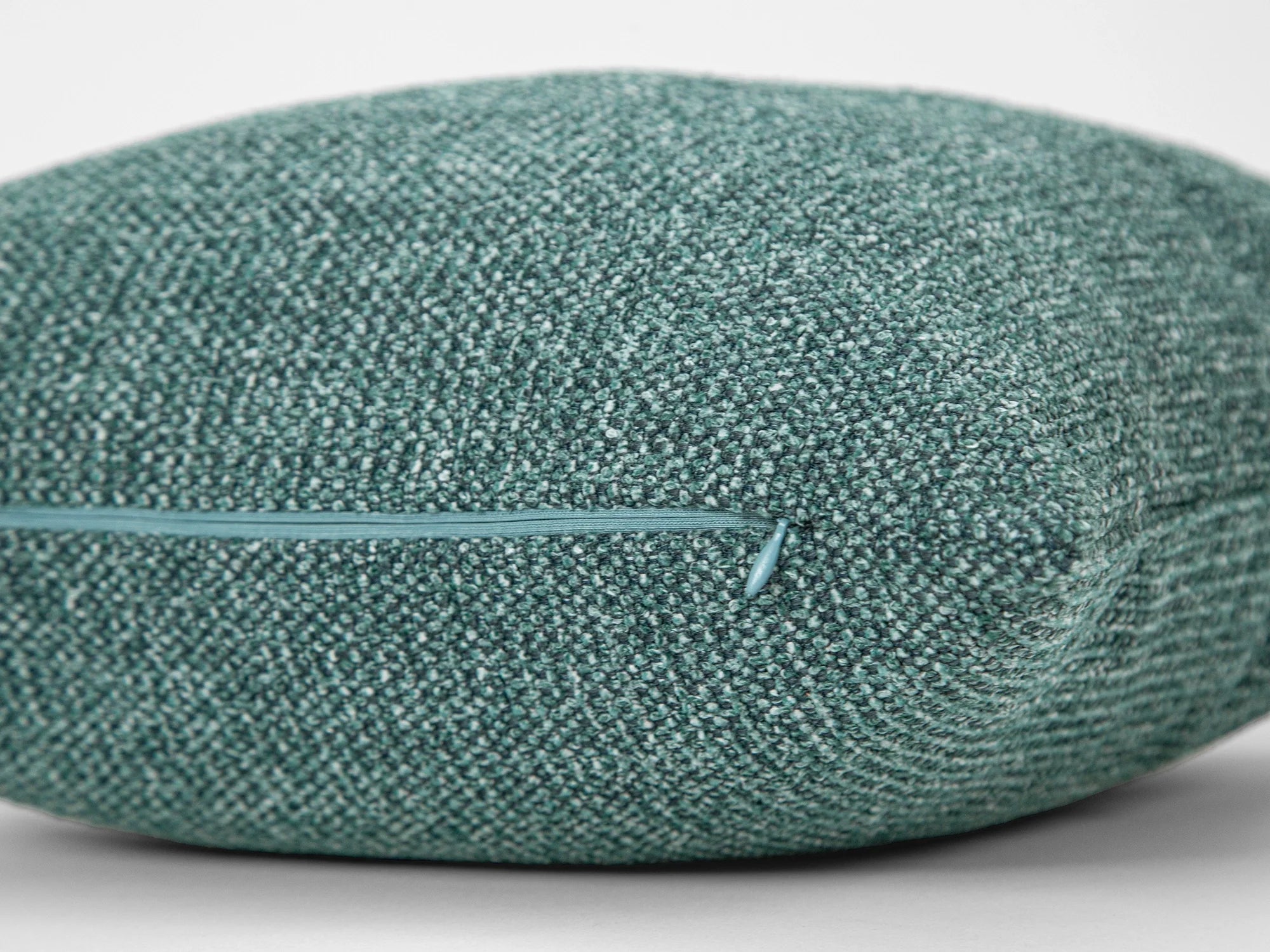 Teal Textured Striped Pillow Cover