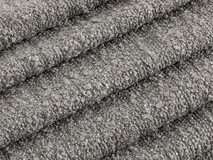 Stone Gray Boucle Upholstery Fabric - Textured & Cozy