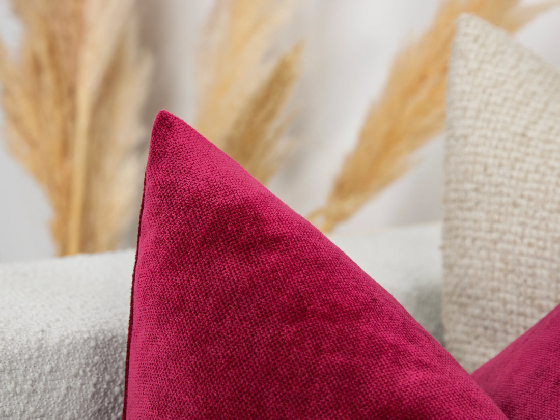 Fuchsia Throw Pillow Cover