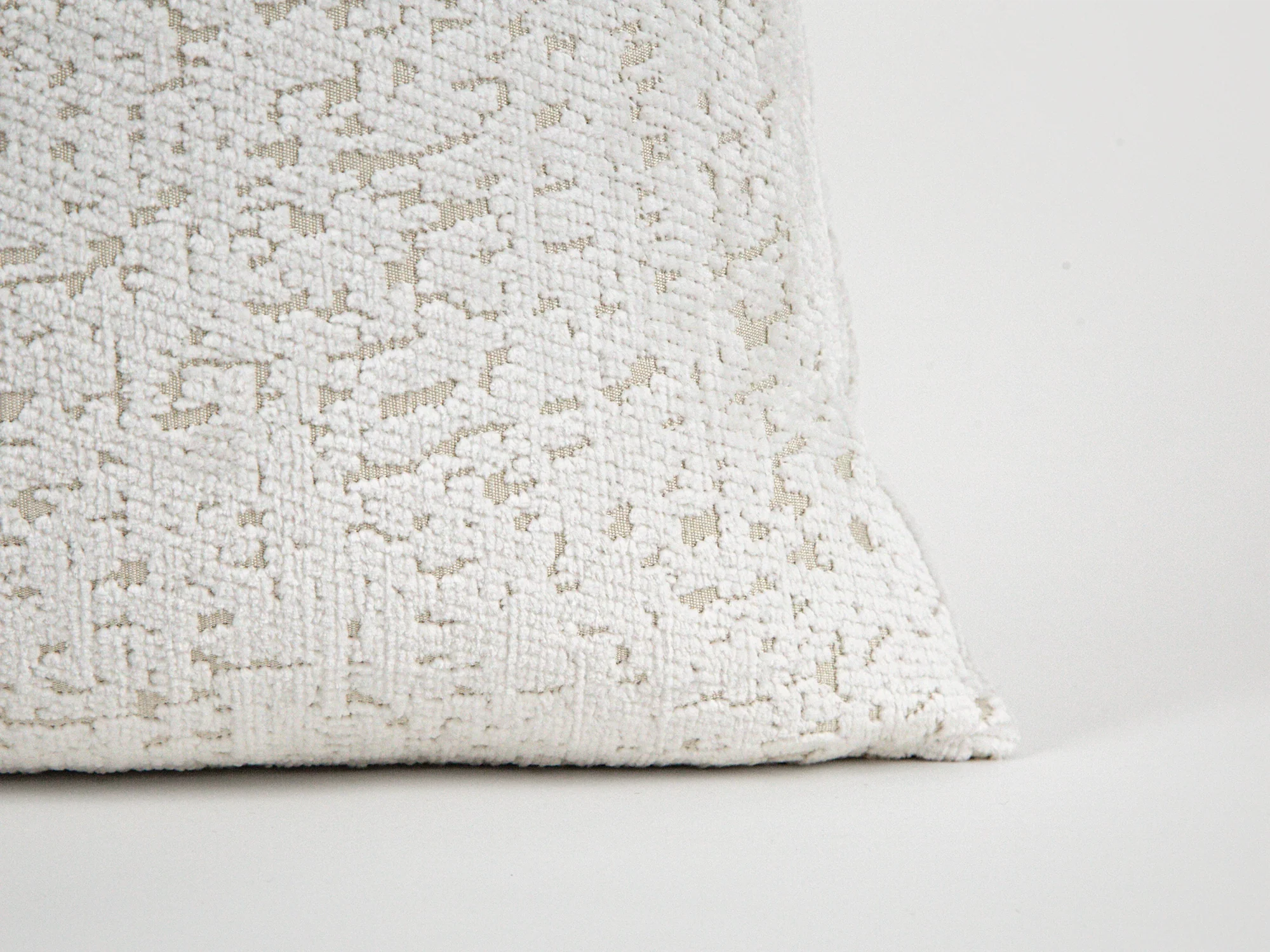Off White Tactile Textured Pillow Cover