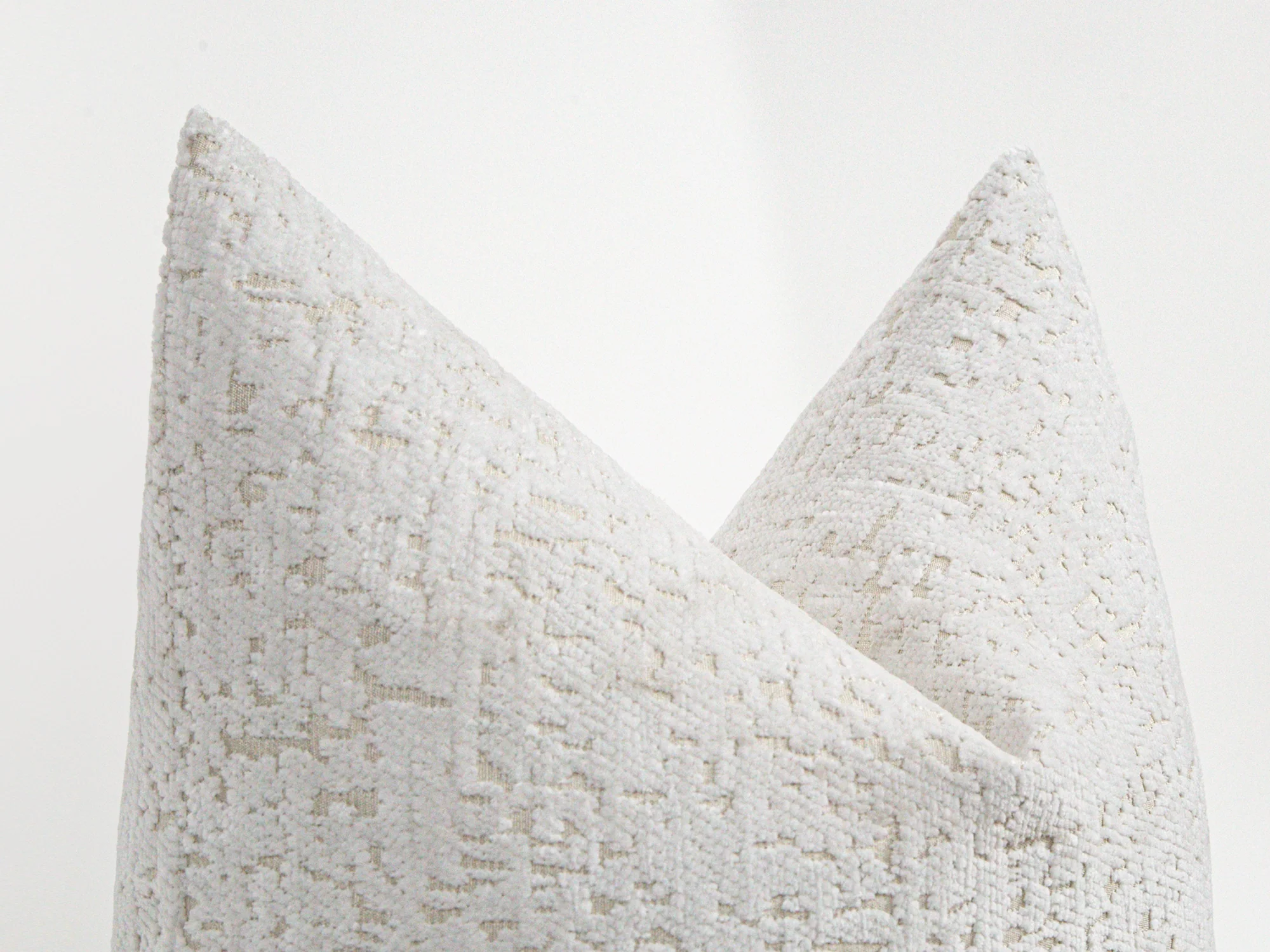 Off White Tactile Textured Pillow Cover