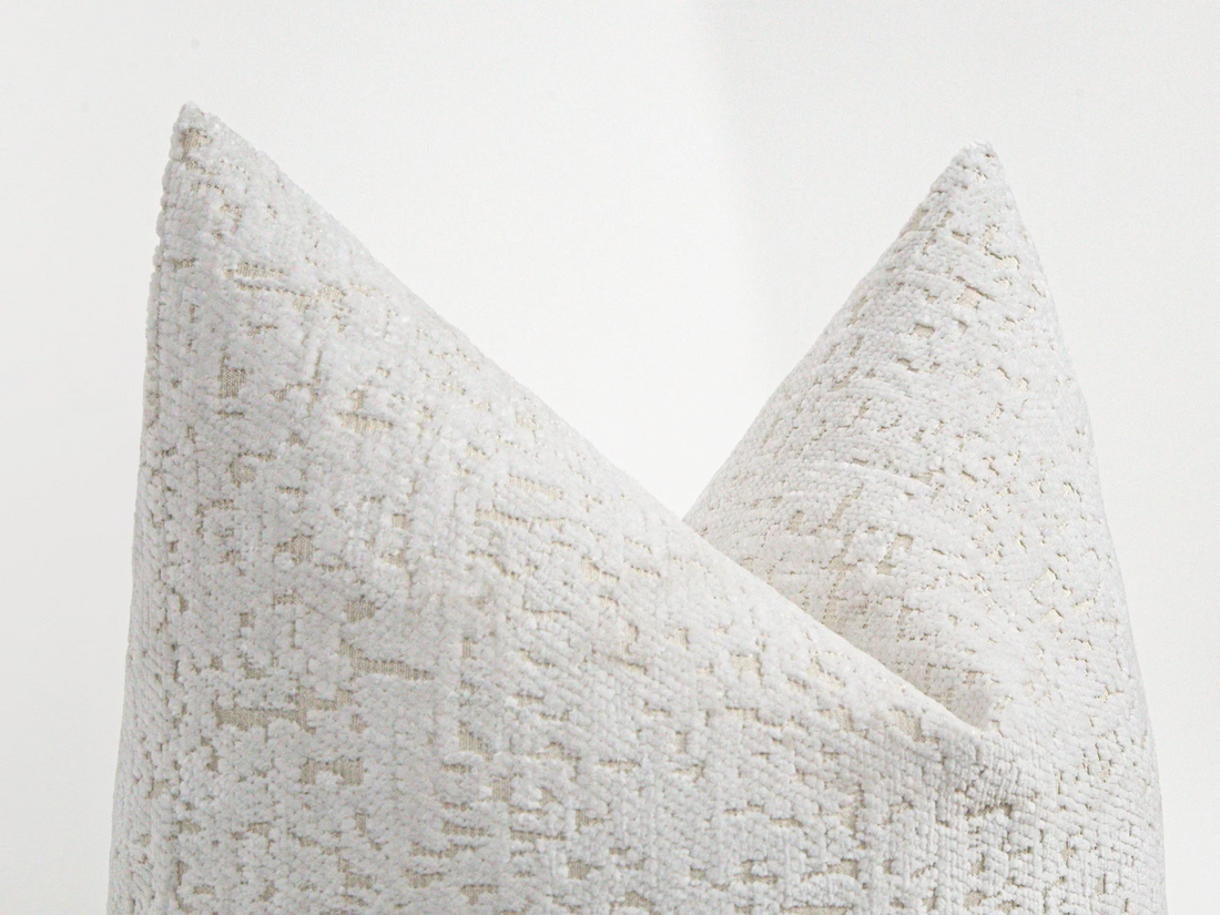 Off White Tactile Textured Pillow Cover