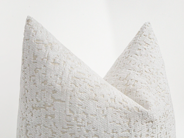 Off White Tactile Textured Pillow Cover