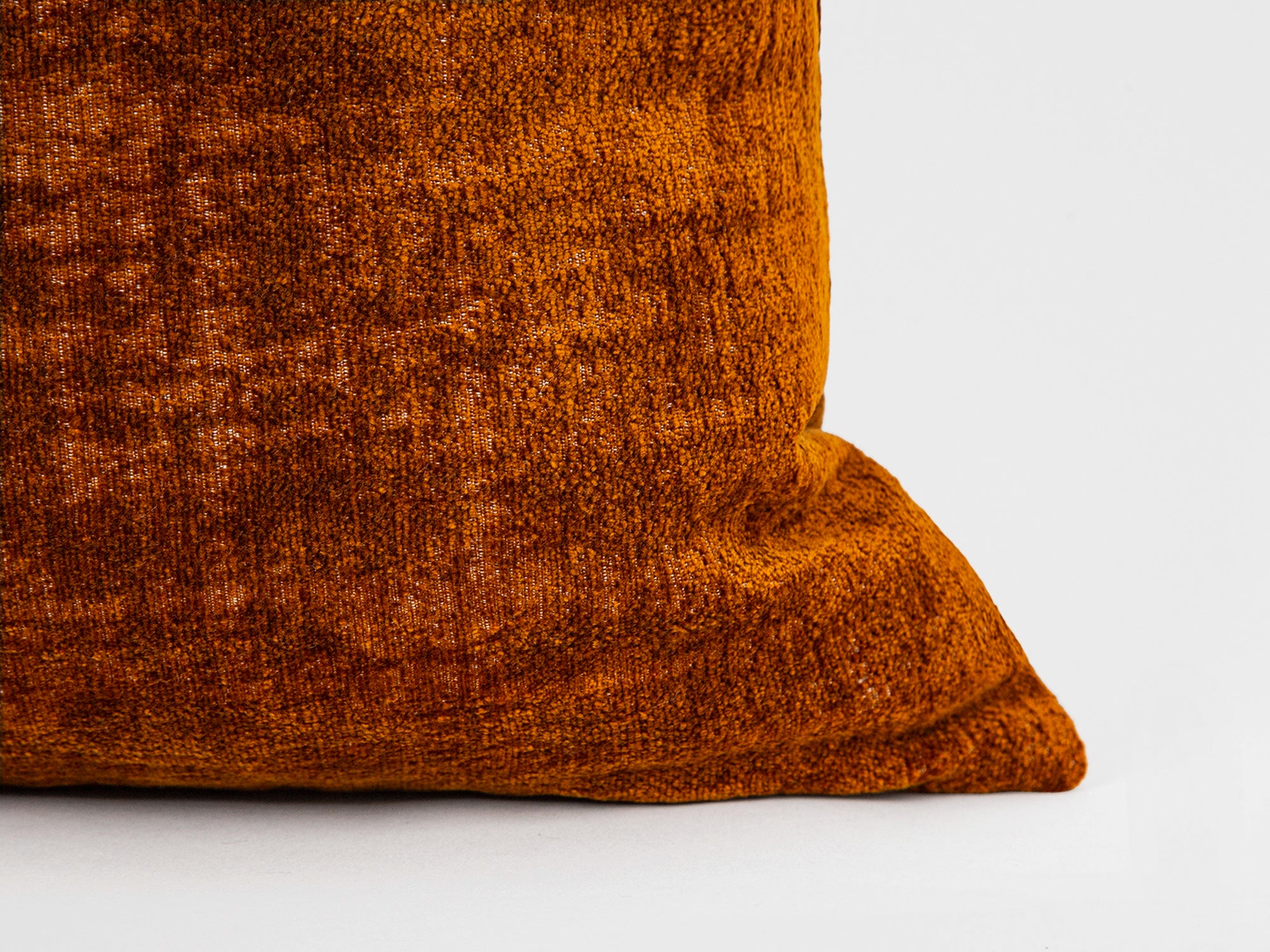 Burnt Orange Textured Pillow Cover