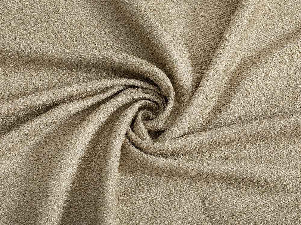 Tan Boucle Upholstery Fabric - Textured & Neutral