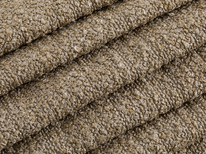 Taupe Beige Boucle Upholstery Fabric - Warm & Textured