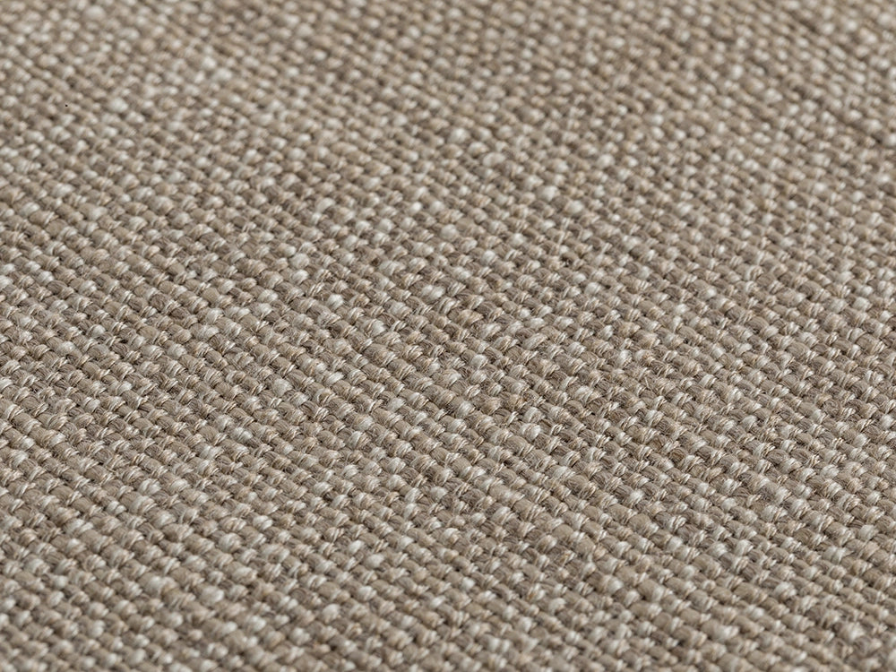 Taupe Beige Linen Look Upholstery Fabric - Woven & Heavy