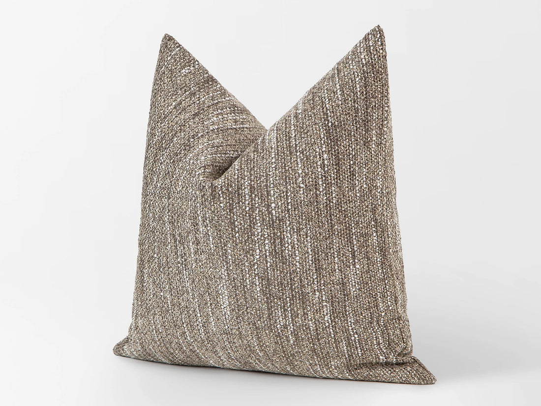 Taupe Beige Pillow Cover - Woven & Textured