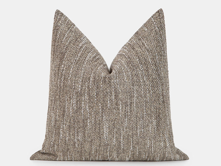 Taupe Beige Pillow Cover - Woven & Textured