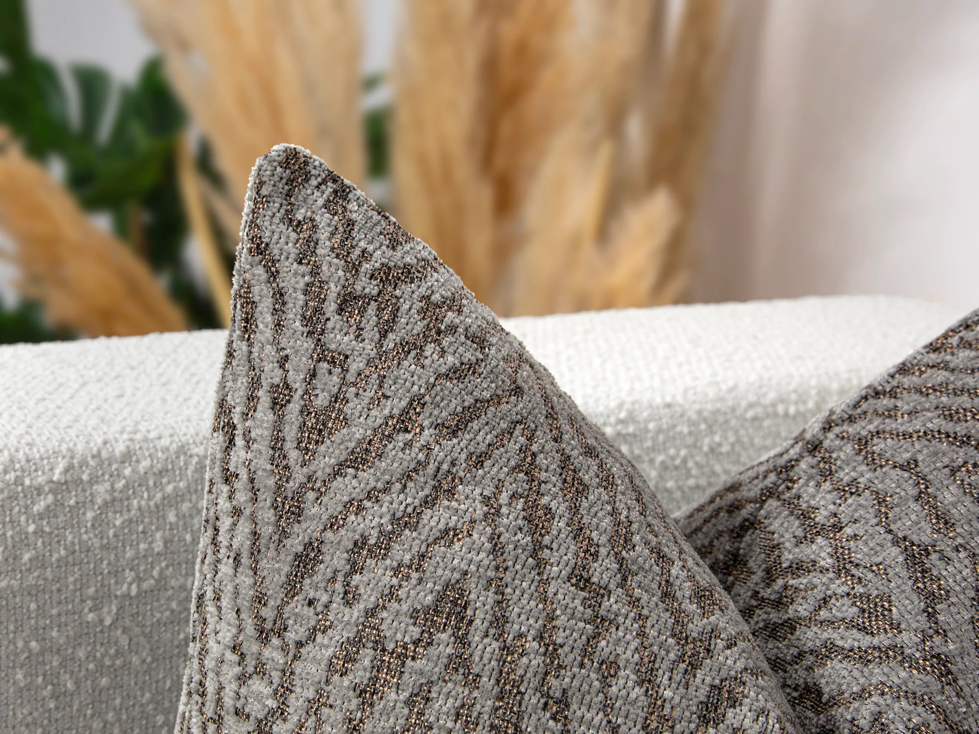 Taupe Gray Chevron Pillow Cover
