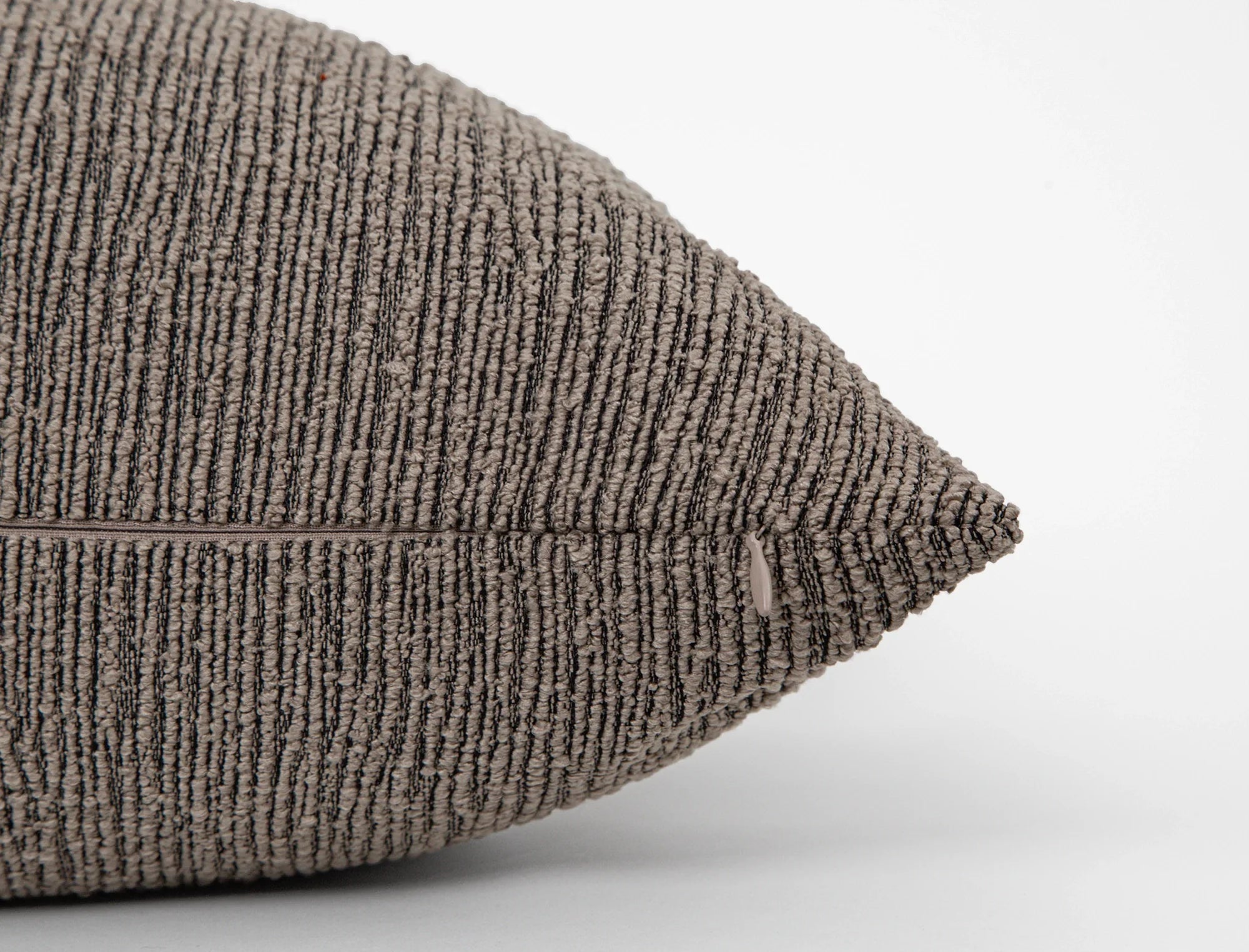 Taupe Linear Textured Pillow Cover - District