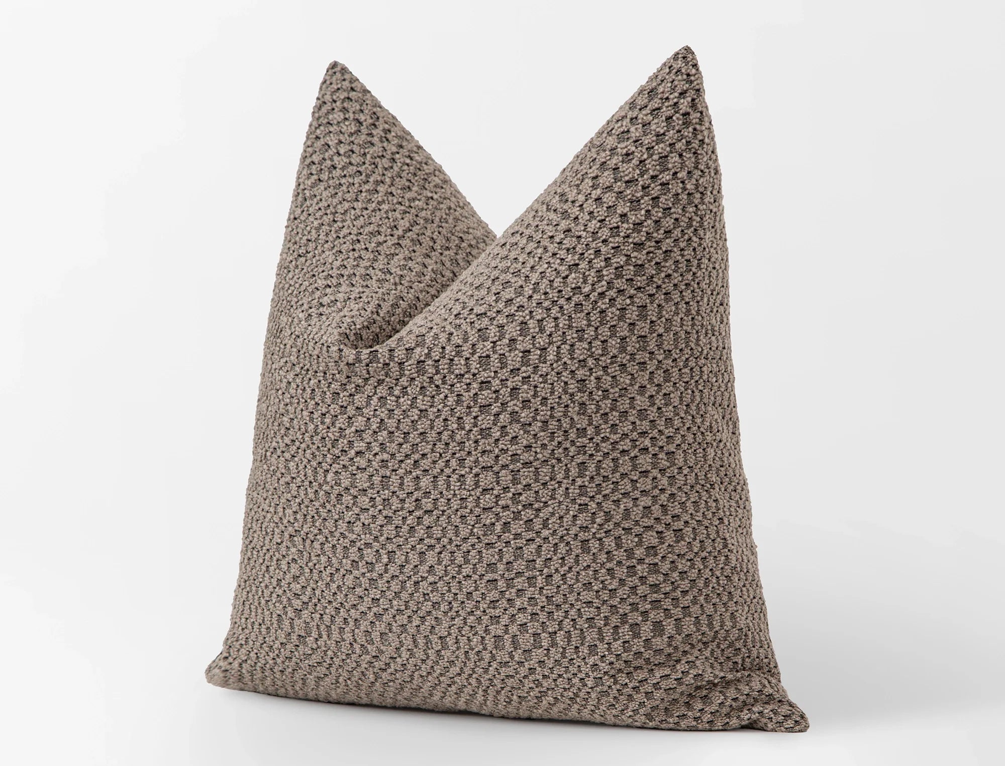 Taupe Tactile Textured Pillow Cover - District