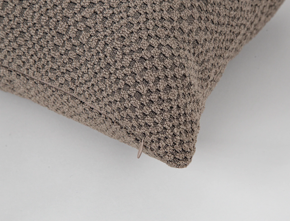 Taupe Tactile Textured Pillow Cover - District
