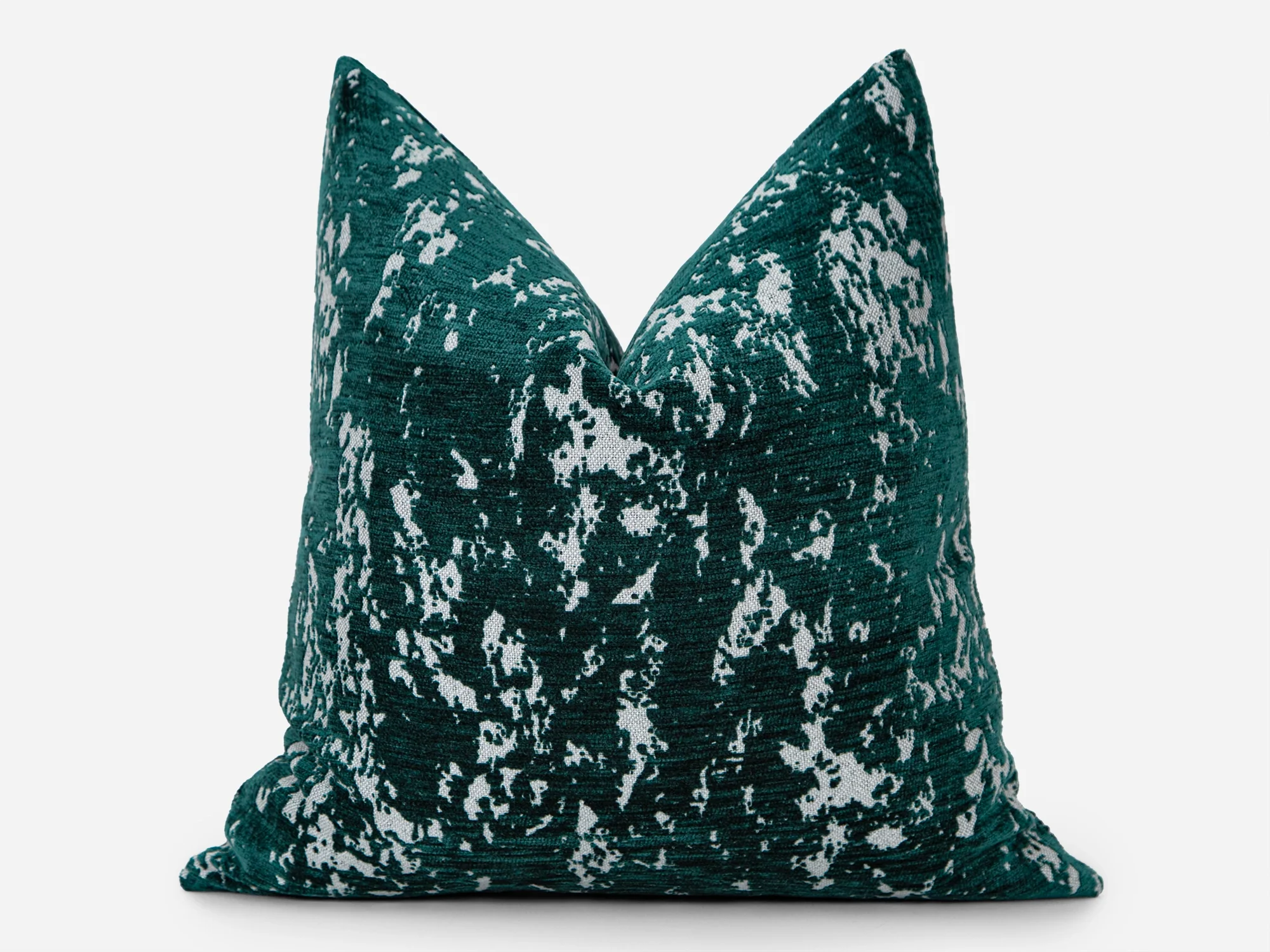Teal Abstract Textured Pillow Cover