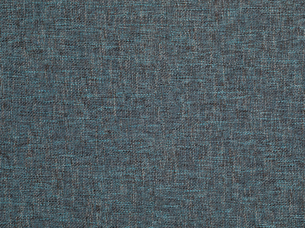 Teal Blue Woven Upholstery Fabric - Linen Look