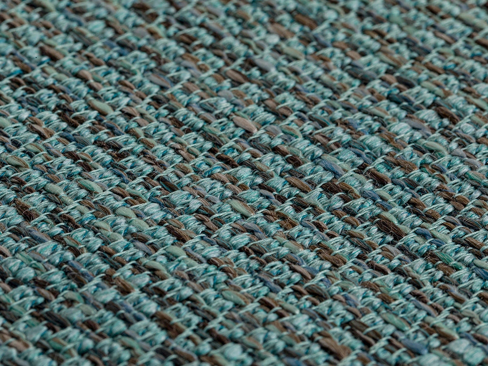 Teal Woven Upholstery Fabric - Durable & Heavy