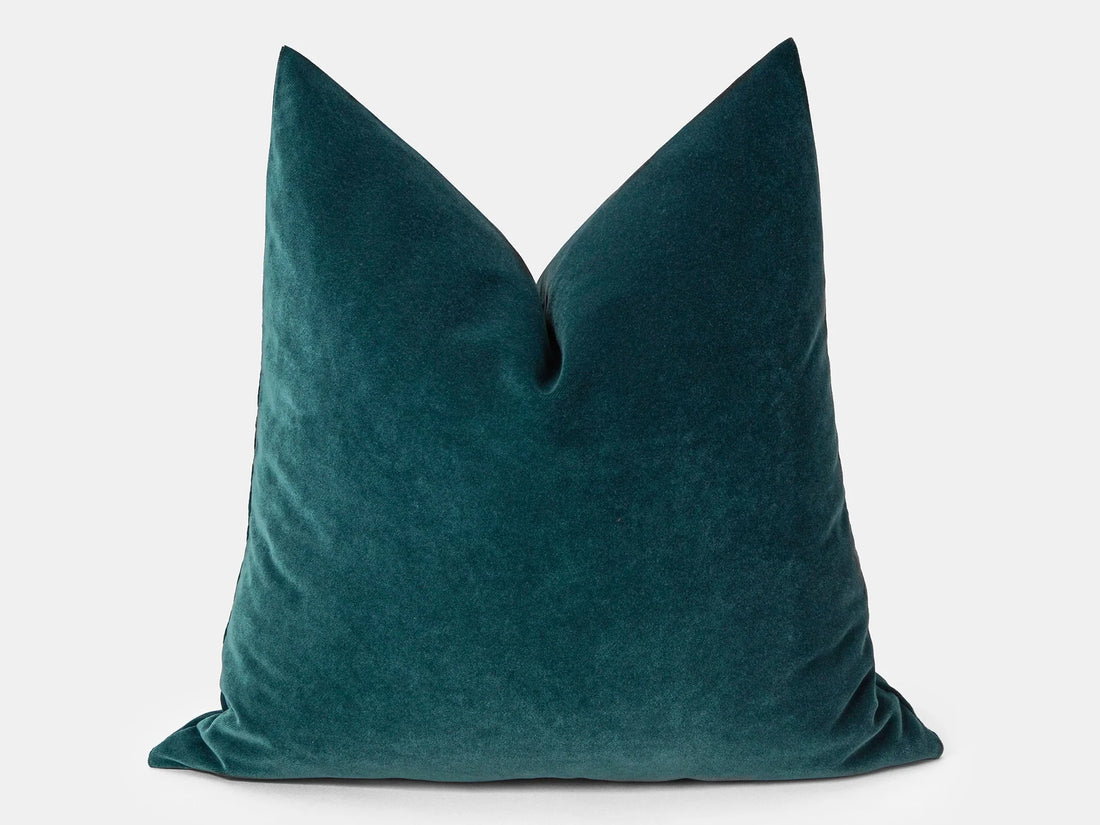 Dark Teal Velvet Pillow Cover