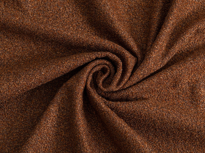 Terracotta Boucle Upholstery Fabric - Warm & Textured
