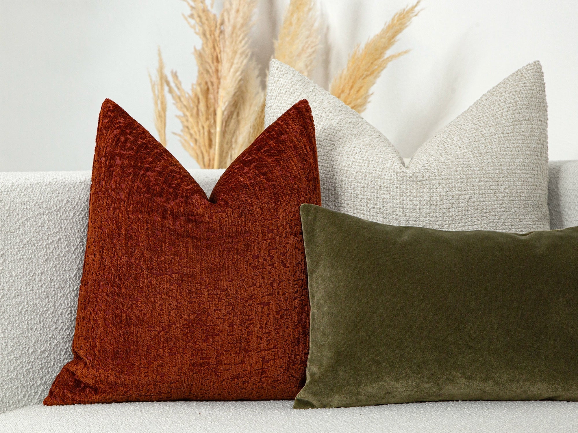 Terracotta Soft Textured Pillow Cover