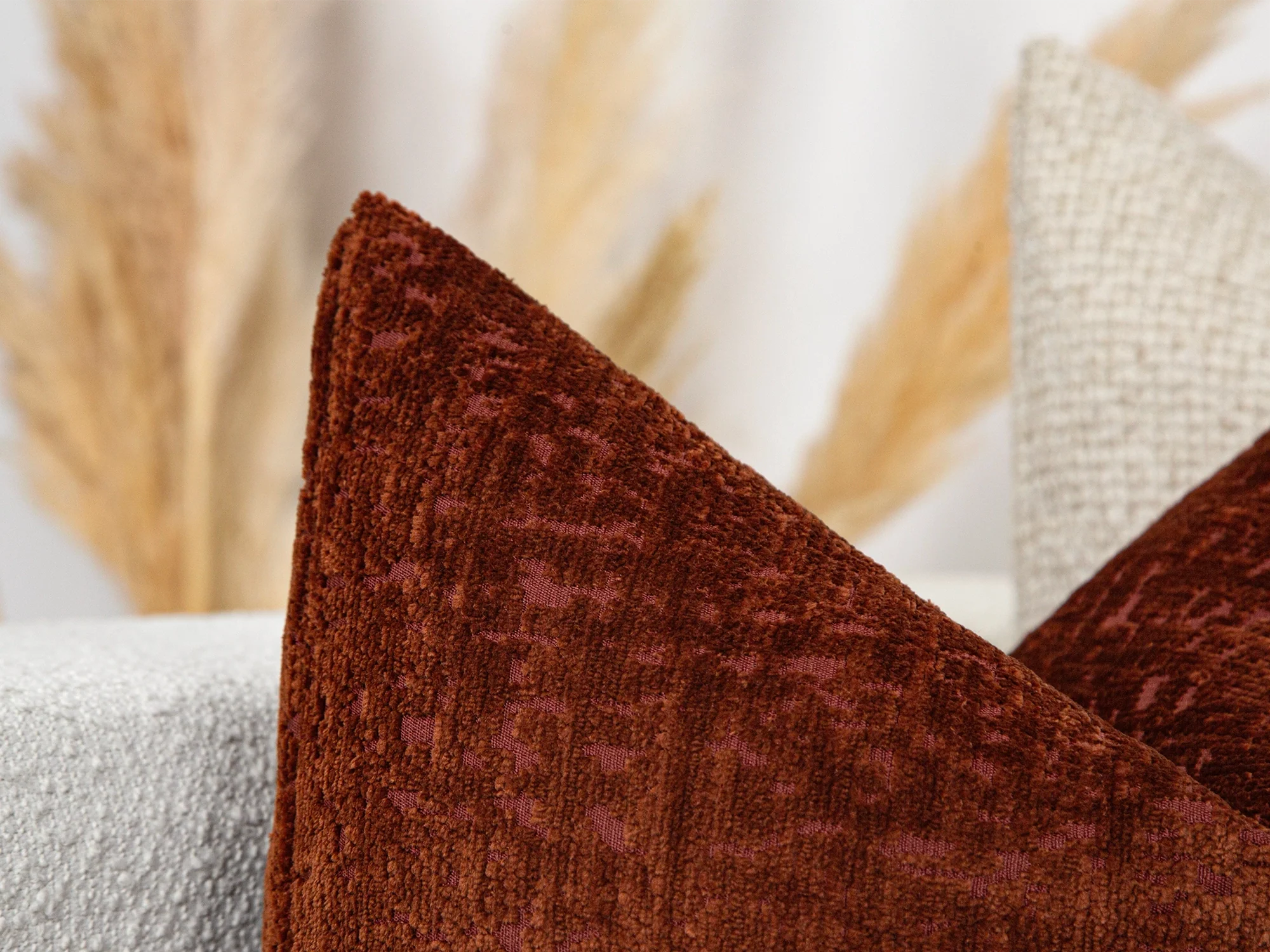 Terracotta Soft Textured Pillow Cover