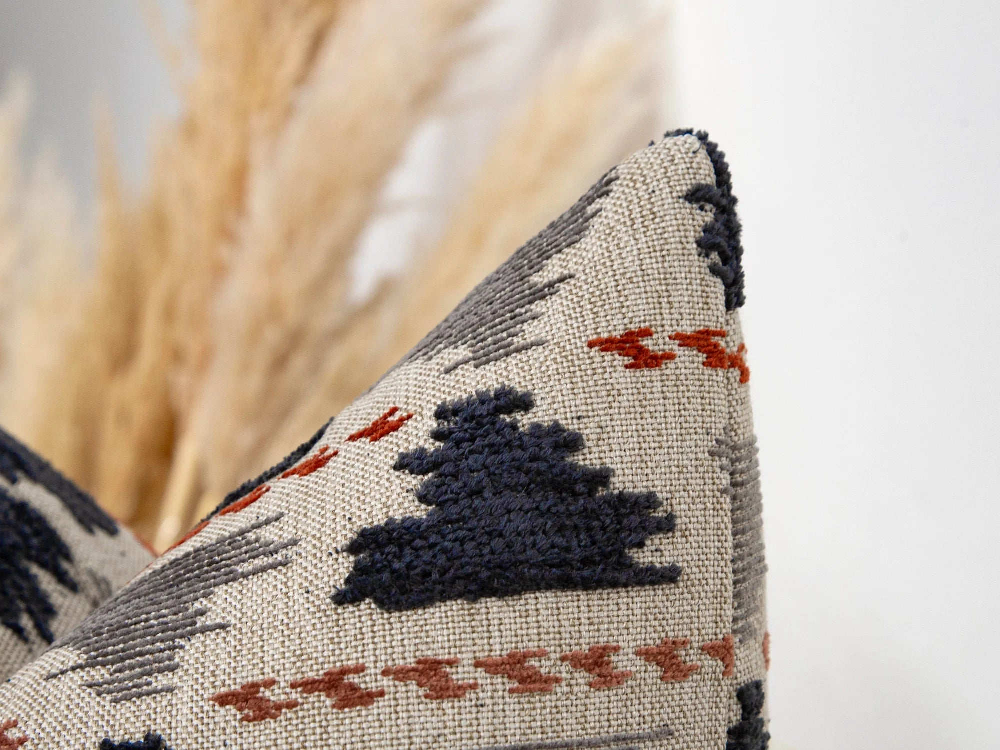 Navy Accent Throw Pillow Cover - Textured & Soft