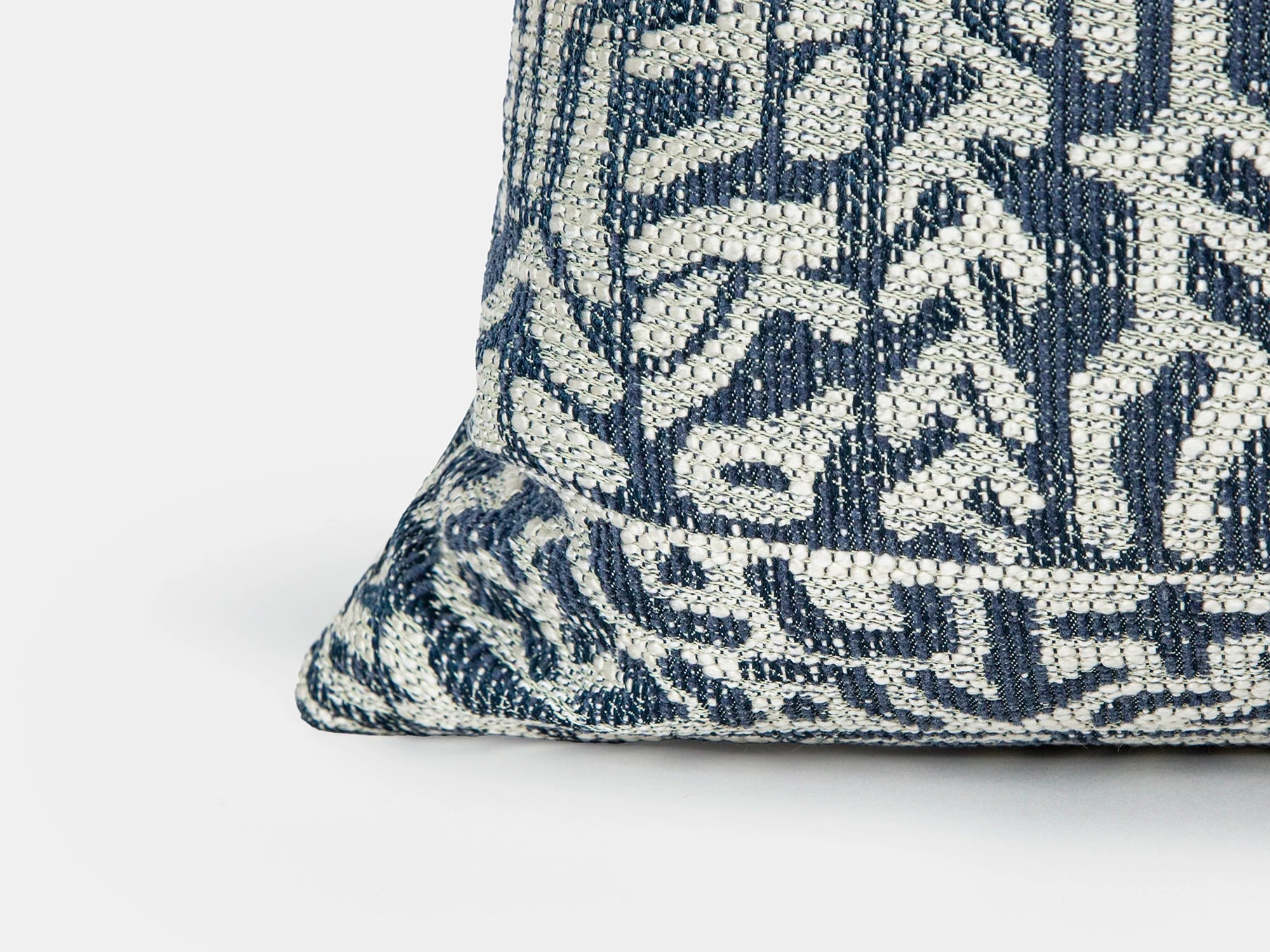 Blue Tribal Geometric Pillow Cover