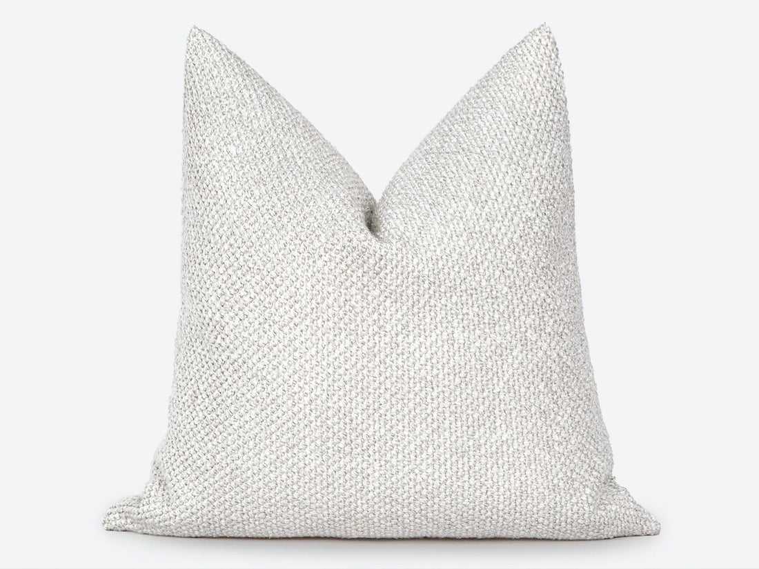 Off White Textured Pillow Cover