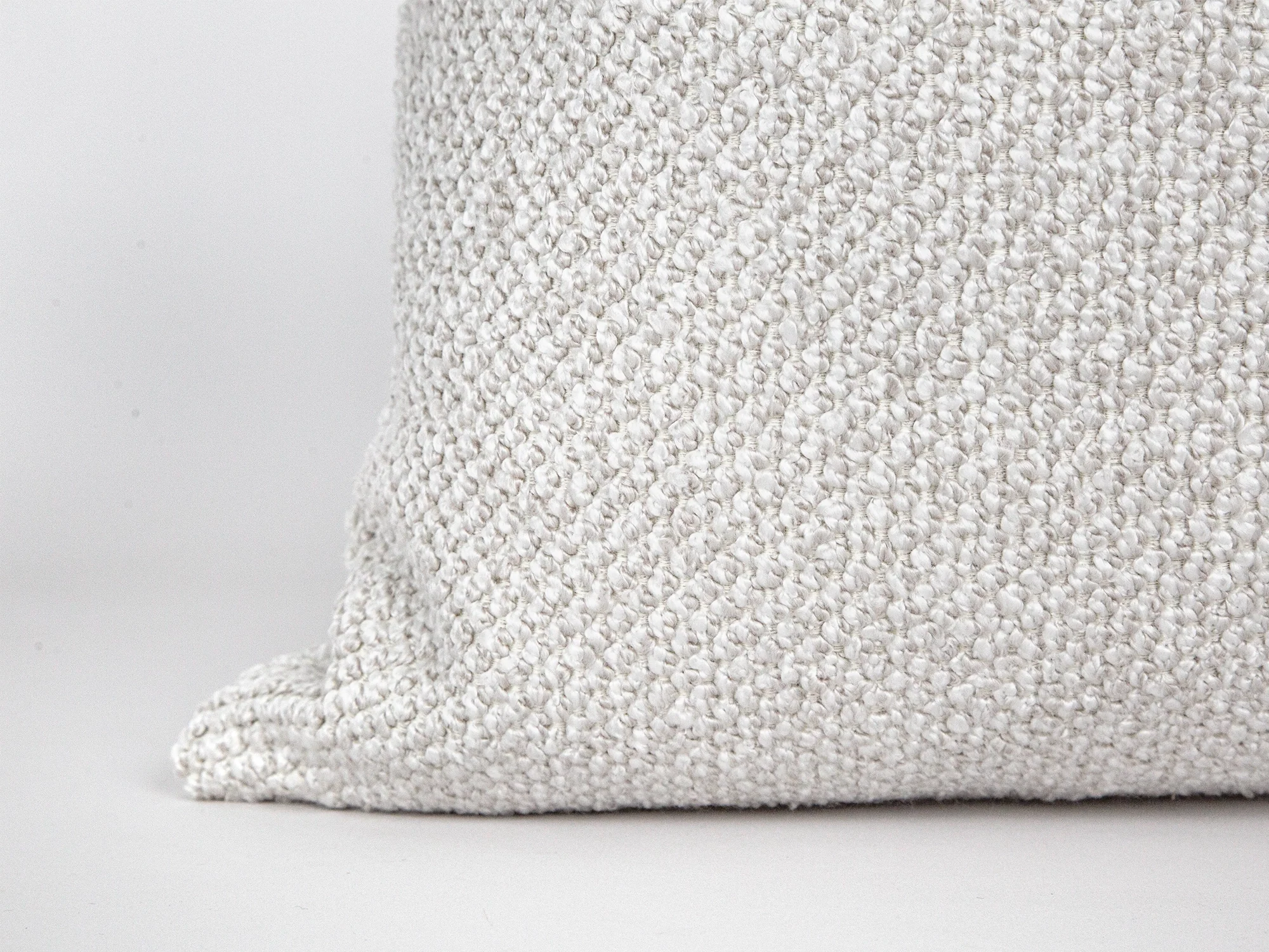 Off White Textured Pillow Cover