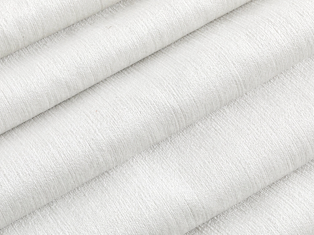White Silky Upholstery Fabric - Luxury & Durable