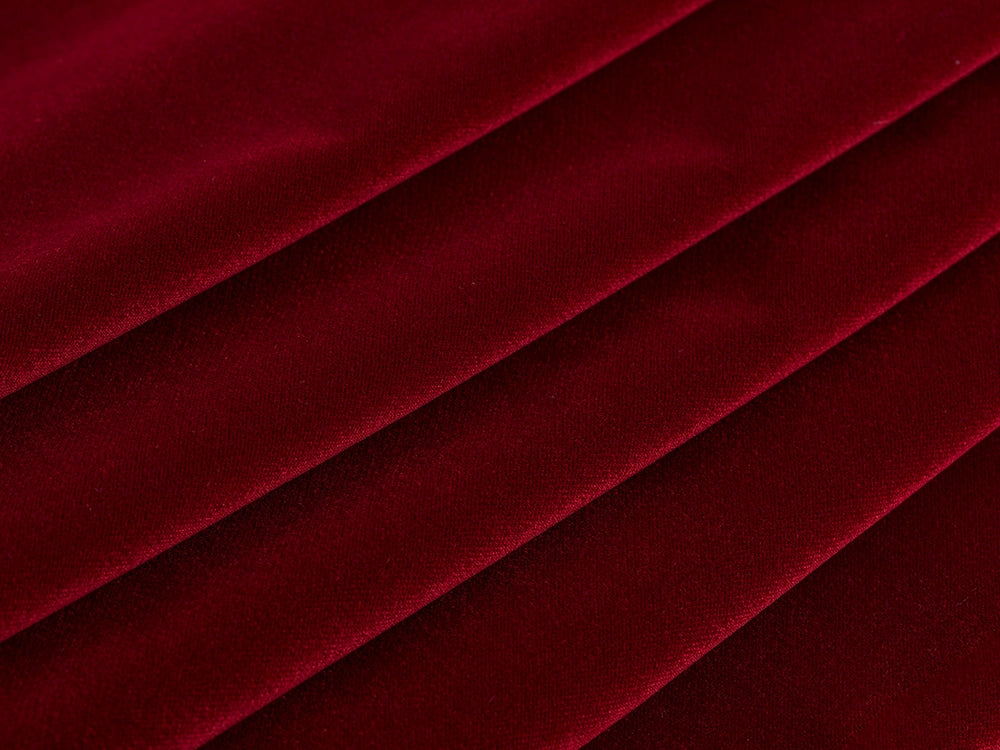 Wine Red Velvet Upholstery Fabric - Soft & Luxurious