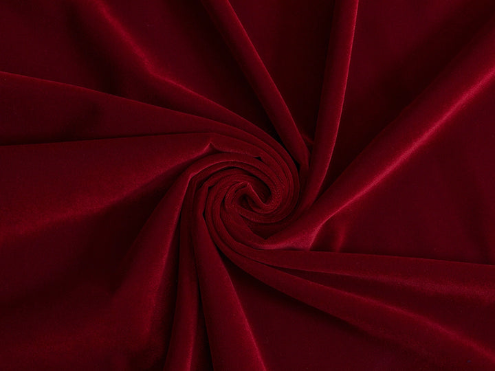 Wine Red Velvet Upholstery Fabric - Soft & Luxurious